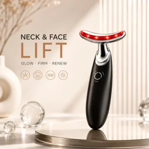 Smart LED Photon Beauty Device Neck Skincare Massager Facial Wellness Equipment Portable Home Care Tool