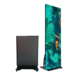 Smart LED Poster Screen P2.5 Standing Poster Advertising Digital Signage Full HD Indoor Animation Text Agency Shopping Mall