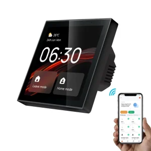 Smart Life 4 Inches WIFI Smart Home Control Panel with Build-in Alexa Voice Control Zigbee Gateway All in One