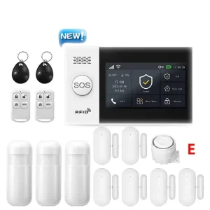 Smart Life Alarm System for Home WIFI GSM Security Host Door Motion Sensor ABS Material Tuya Smart App Control Alexa