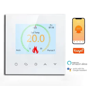 Smart Life App Compatible WiFi Thermostat 5A 16A ABS PC Material 110V Voltage Electric Underfloor Heating Water Gas Boiler Room