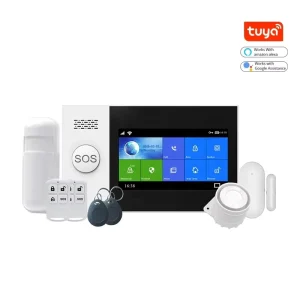 Smart Life Home Security System Touch 433MHz RFID Home Anti Burglar Security Alarm System Sensor Kit Work With Alexa