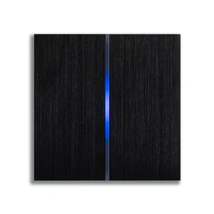 Smart Life Hotel Room Lights Control Modbus RS485 Touch Panel Luxury Metal Wall Switch Easy Installation IP20