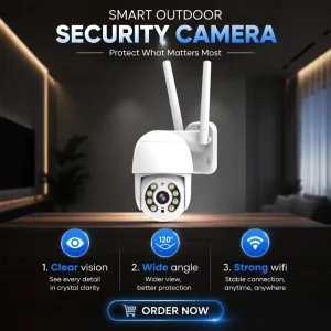 Smart Life Security Camera 3MP Outdoor PTZ Camera Night Vision IP66 Waterproof Camera