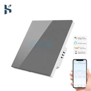 Smart Life Smart Lighting Switch CE RoHS 1 2 3 Gang Durable Zigbee WiFi Touch Panel APP Control Timing Function UK EU Standard