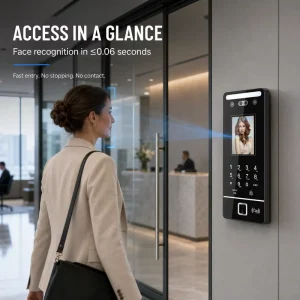 Smart Linux Gate Access Control Time Attendance Staff Biometric AI Face Recognition Access Control System With Free SDK