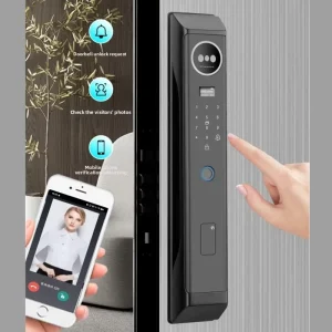 Smart Lock Cloud Access Control WiFi Remote Management Grade C Cylinder Aluminum Alloy Multiple Unlock Methods Wood Tuya Lock