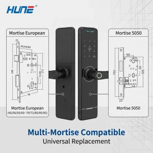 Smart Lock Cold-resistant APP Control Fingerprint Touch Screen Keypad Code Key Aluminium Alloy Aluminum Door Memory Card
