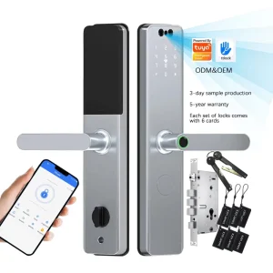Smart Lock Face Recognition 3D Wi Fi Tuya App Aluminum Alloy Cloud Storage Grade Digital Lock Fingerprint NFC Outdoor Wood Home