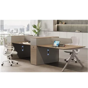 Smart Lock Handle Thickened Melamine Wooden Board Heavy Duty Structural Cubicle Office Furniture Office Staff Workstations