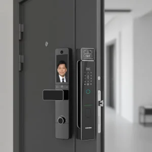 Smart Lock WiFi Fingerprint Face Recognition Video Cat Eye Monitoring Anti-Theft Door Lock Cloud Data Storage-IP