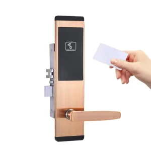 Smart Lock for Aluminum/Steel Doors Keyless Entry with Hotel Key Card & Magnetic Card Access Control