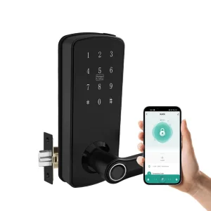 Smart Lock for Wood Door with Cloud Storage for Aluminium Alloy ttlock Smart Home Fingerprint & App Control SF053