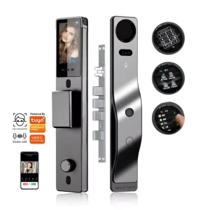 Smart Lock with Face Recognition Fingerprint High Security Digital AI Electronic Keyless Tuya Smart Door Lock