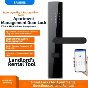 Smart Lock with Memory Card and WiFi for Security Door