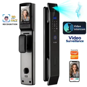 Smart Lock with Real Time Video Call Function Security Camera Fingerprint Digital Locks 3D Face With Tuya APP