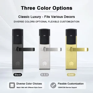 Smart Locks for Front Door Durable 304 Stainless Steel Brass Key & App Control High Safety
