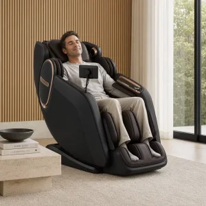 Smart Massage Chair 7″ Touchscreen Zero Gravity 3D Shiatsu Full Body Airbag Recliner Wireless Charging for Home Office