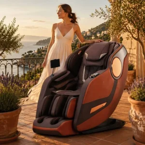 Smart Massage Chair Chair with Sport Recovery & SL Track & Space Saving Design Stress Relief