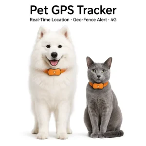 Smart Mini GPS Tracker for Pets, Waterproof App Fence Dog Locator Anti-Lost Tracking Device Gps Perdida Moto Espia