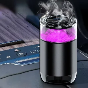 Smart Mini Portable Ultrasonic Car Hotel Desktop Aroma Diffuser App-Controlled LED Light Custom Logo Aluminum Alloy