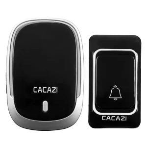 Smart Modern Steel Sustainable Electric Wireless Doorbell Kit with Long Range App Control Home Calling System