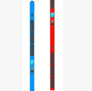 Smart Network PDU 42 Ports (36 C13 + 6 C19) with Dual Electromagnetic Switch LCD 3 Phase Support SNMP Monitoring Cascade Capable