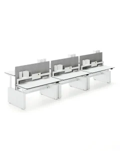 Smart Office Height Adjustable Electric Standing Desk Lift Computer Table Dual Motors Sit to Stand Desk