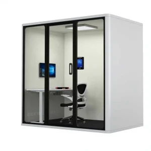 Smart Office Pod Soundproof Work Booth Modern Office Cabin for Office Building Aluminum Eco Friendly