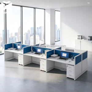 Smart Office Table Escritorio with Modular Office Desk Office Partitions Desk Tech Workstations Desk for Modern Office Buildings