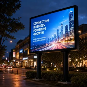 Smart Outdoor Advertising 4K LED Screen IP65 Waterproof AI Driven CMS WiFi 4G Remote Control Double Sided Digital Display