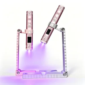 Smart PCBA Driven Flash Cure Tool with 360 Rotating Stand Pink Silver White Custom OEM ODM Home Use Gel X Nail Lamp
