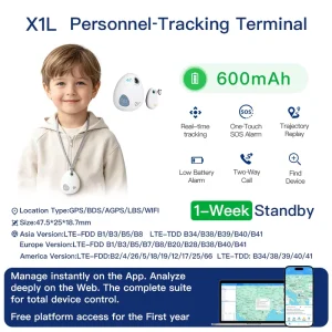 Smart Personal GPS Tracker Waterproof Anti Lost GPS Tracker SOS Alarm APP Remote Control Dual SIM Card Support GSM WIFI GPRS