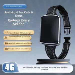 Smart Pet Beidou GPS Locator Collar Dogs Anti Loss IP68 Waterproof Real Time Tracking Android iOS Compatible ABS Plastic 1 Year
