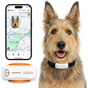 Smart Pet GPS Tracker Silicone Waterproof Real-Time Location Monitor Activity Tracking AI Diagnosis Long Battery Life