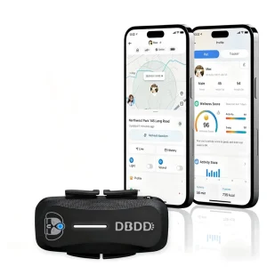 Smart Pet Health Monitoring 4G GPS Locator Device with Plastic & Silicone Waterproof Real Time Tracking & AI for Pets