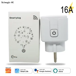Smart Plug WiFi Socket EU 16A Power Works with APP Control Works With Alexa Google Assistant