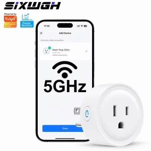 Smart Plug for 5GHz & 2.4GHz Smart Outlet Socket with APP Control Compatible with Alexa Timer Outlet Dual Band WiFi Outlet