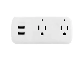 Smart Plugs & Sockets Tuya Wifi 2 Outlets with USB Ports and Type C100-240v US Power Adapter Electric Plug Alexa google Home