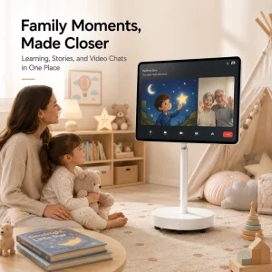 Smart Portable Display Screen 21.5 Inch Android Touch Monitor With Wireless Casting and Mobile Stand for Home Use