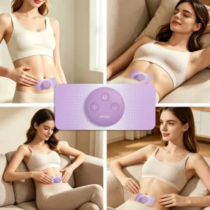 Smart Portable TENS Electrode Pad Menstrual Cramp Massager Wireless TENS Unit for Women Period Pain Relief