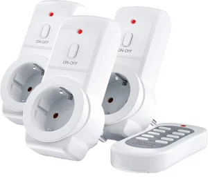 Smart Power EU Plug Socket 433.92Mhz Wireless Remote Control Contact On off Light Switch Socket