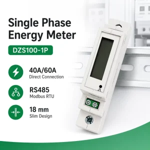 Smart Power Meter Monitor Single Phase Digital Energy Meter Voltmeter Types