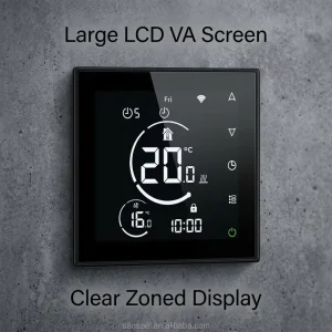 Smart Programmable Tuya Room Thermostat for Home Heating and Cooling Solutions