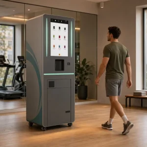 Smart Protein Powder Vending Machine with Touchscreen Kiosk for Gyms or Health Clubs and Wellness Centers