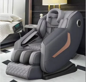 Smart Qr Code Wifi Leather Ce English Air Pump Grey Massage Chair