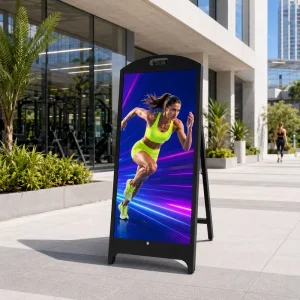 HDR 16Bit Outdoor Advertising Machine Mobile LED Display Screen IP65 Waterproof Floor Stand Digital Signage Retail Poster