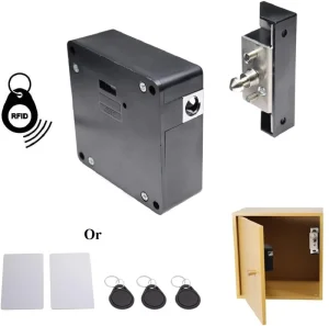 Smart RFID Invisible Cabinet Lock Keyless Electronic Induction Security Lock for Drawers Office Lockers and Wardrobes