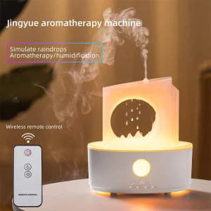 Smart Rain Drop Electric Ultrasonic Essential Oil Diffuser Aroma Oil Fragrance Humidifier LED Lighting Remote Household Hotel