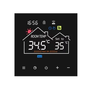 Smart Rectangle Temperature Module Sensor Dual Relay Output WiFi Wireless Thermostat Switch Controller Wall mounted Energy